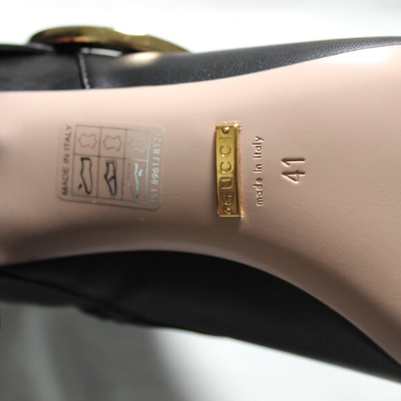 NWB Gucci Black Blondie Chuck Heel Side Zip Boots Booties 700016 - Picture 9 of 9